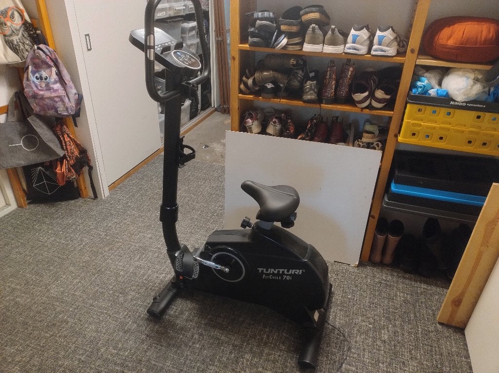 Tunturi Hometrainer FitBike 70i, Ophalen, Zo goed als nieuw, Metaal, Benen
