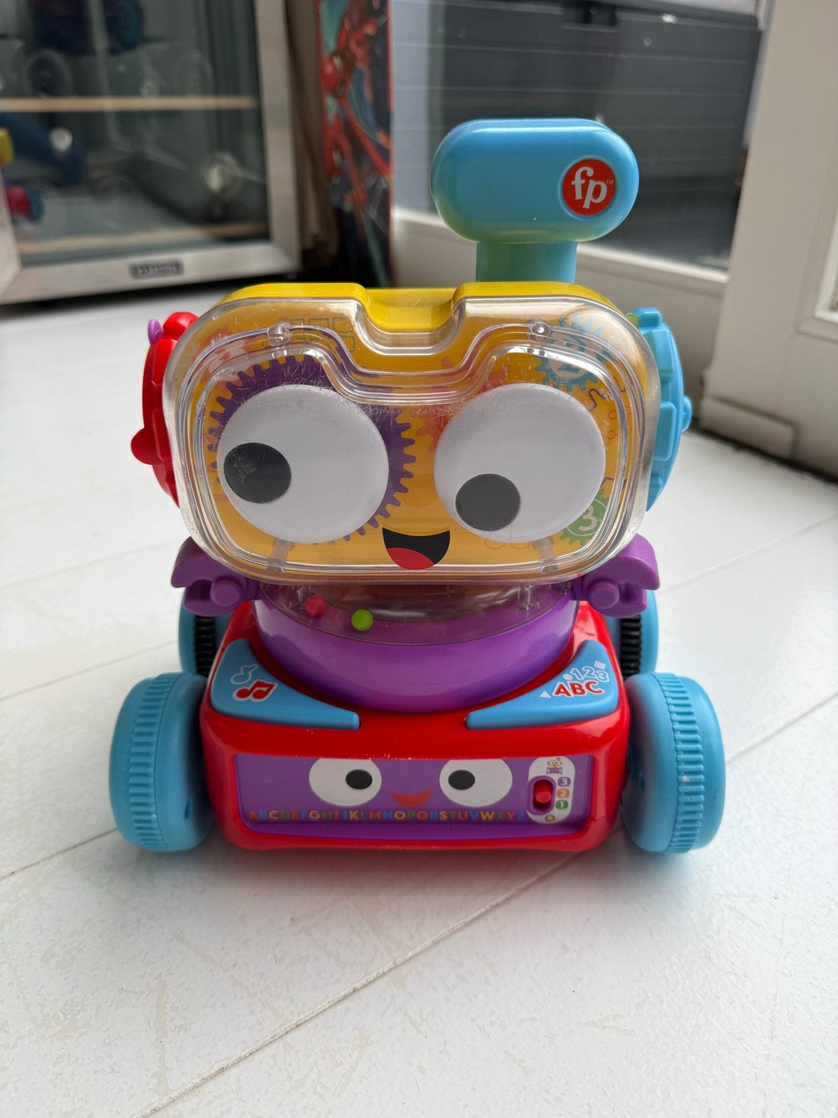 Fisher-Price Robot Speeltje met Licht en Geluid, Ophalen of Verzenden, Zo goed als nieuw, Overige typen, Met licht