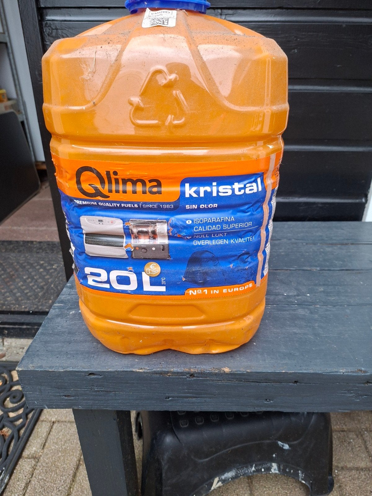 Qlima Kristal petroleum 20L (vol) en aangebroken kan, Ophalen of Verzenden, Zo goed als nieuw