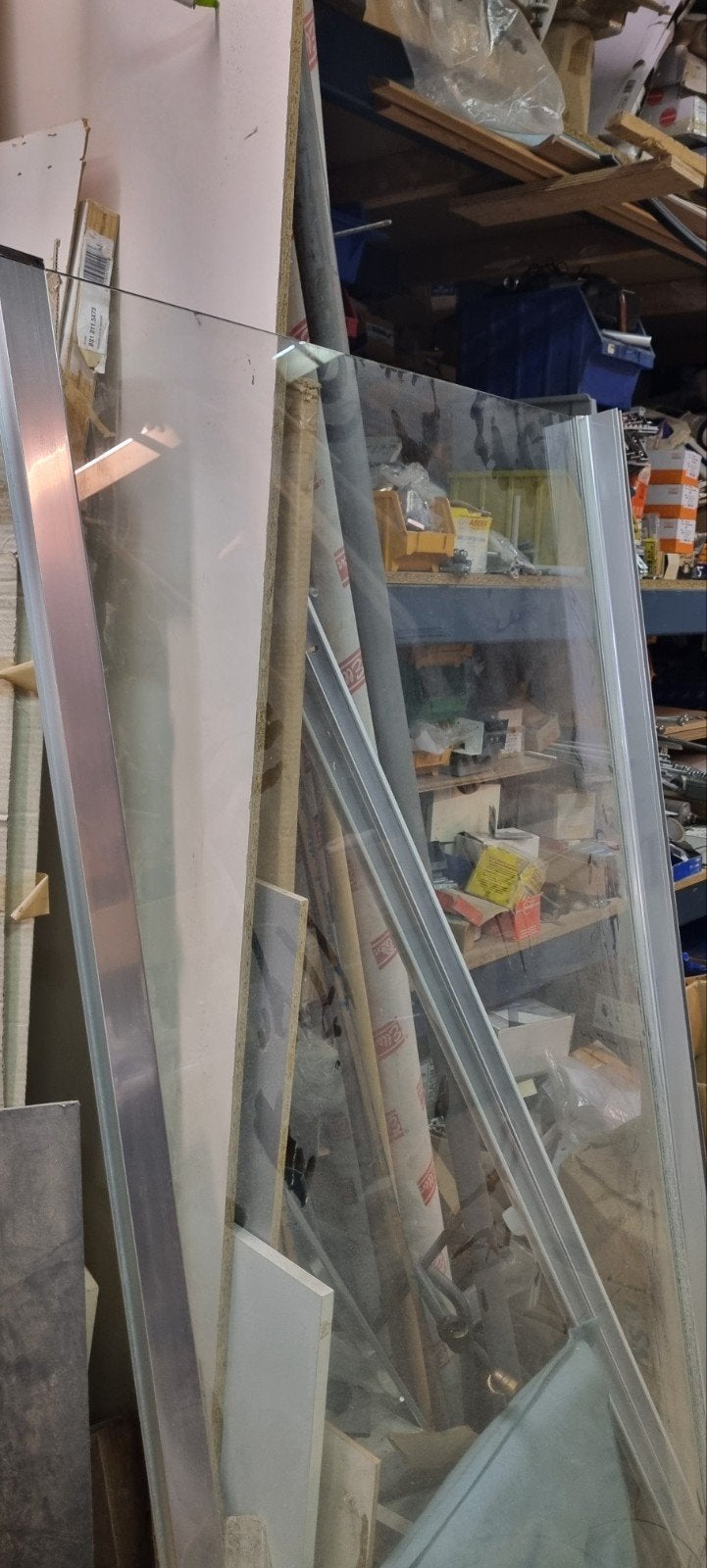 NOVELLINI ZIJWAND  98 CM BREED 190 CM HOOG, Ophalen