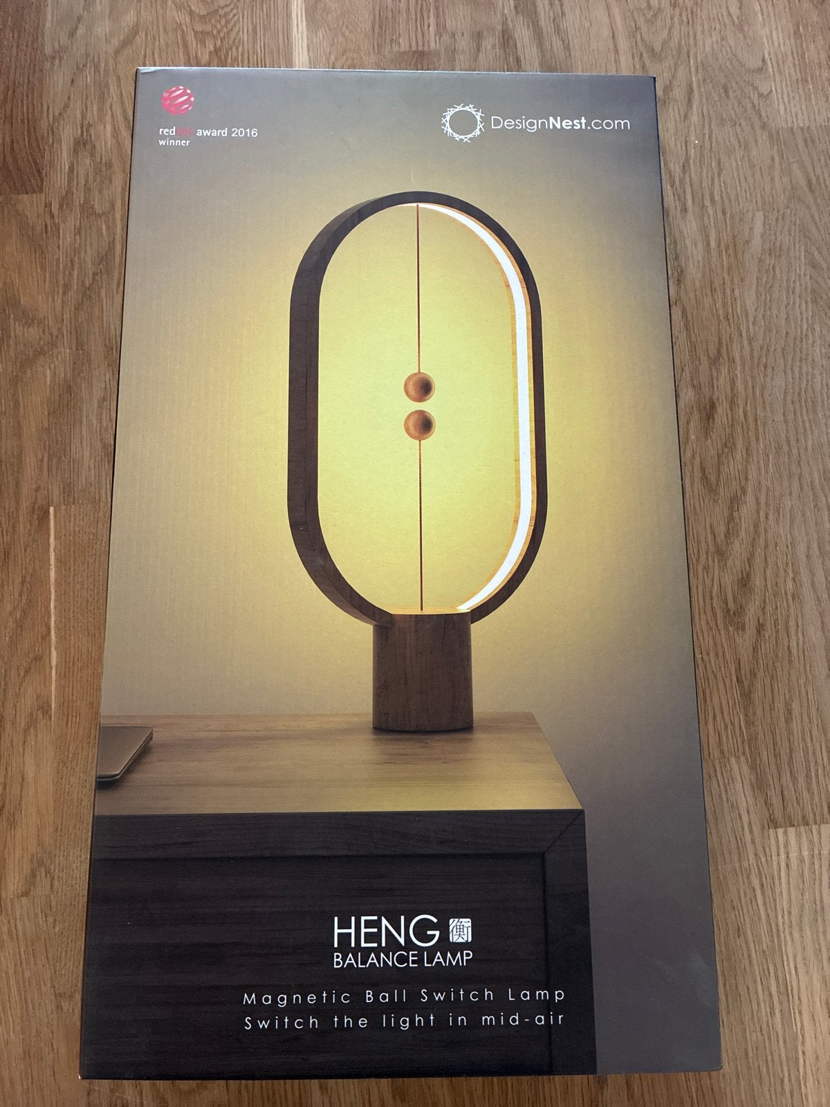 Heng Balance Lamp - Magnetische Schakelaar - Hout, Overige merken, Nieuw, Hout, Bruin