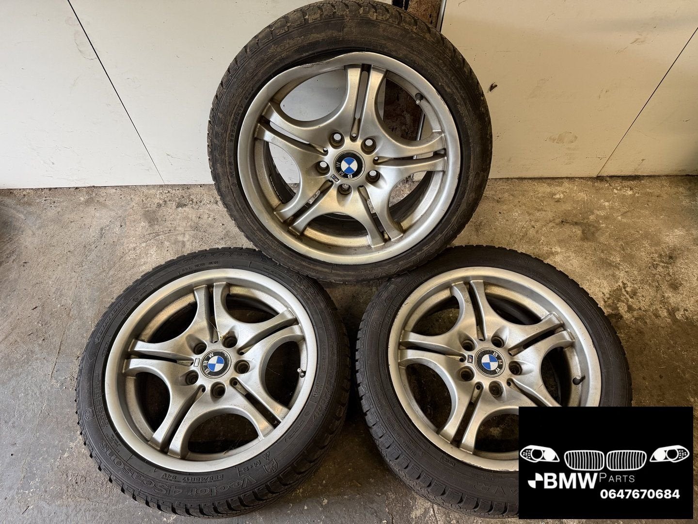 Styling 68 M sportvelgen Bmw E46 LET OP inkompleet!, Gebruikt, -, -, Banden en Velgen
