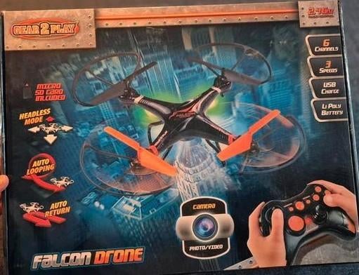 Falcon Drone met camera en afstandsbediening, Ophalen, Overige merken, Minder dan 100 meter, Speelgoeddrone
