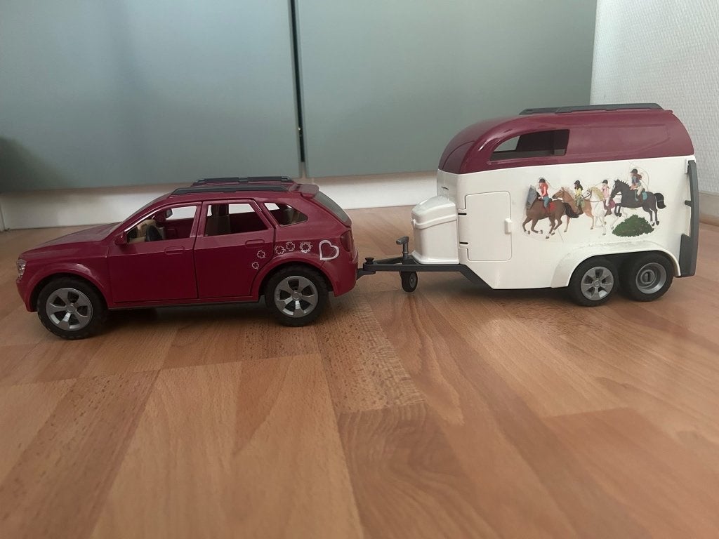 Schleich trailer auto horseclub 42535, Ophalen of Verzenden, Zo goed als nieuw