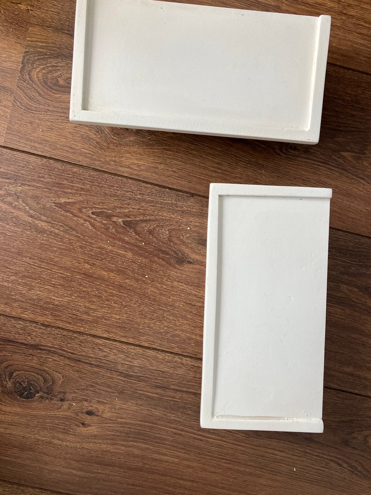 Witte decoratieve wandsteunen - Set van 2, Gebruikt, Overige materialen, Ophalen of Verzenden, Modern
