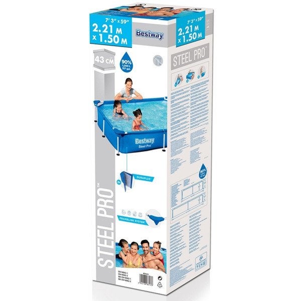 Bestway Steel Pro Opzetzwembad 2.21m x 1.50m, Minder dan 80 cm, Nieuw, Ophalen of Verzenden, Minder dan 200 cm