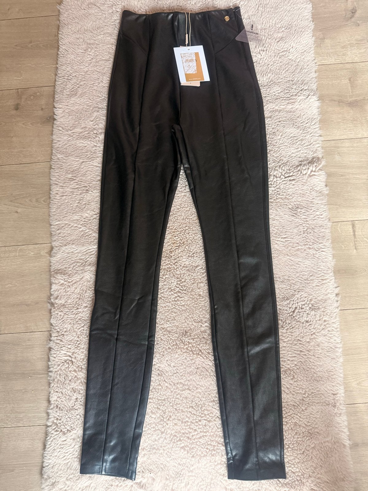Josh V Gemma pu leer legging maat S (valt als 2XS), Ophalen of Verzenden, Nieuw, Maat 34 (XS) of kleiner, Zwart