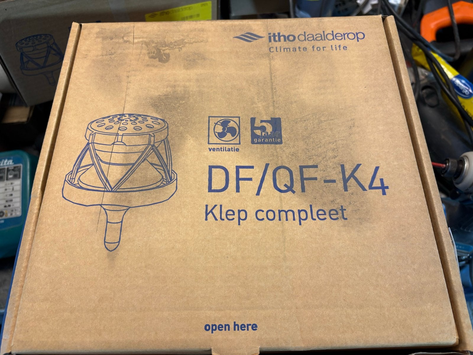 Itho Daalderop DF/QF-K4 Klep compleet - Ventilatie, Ophalen of Verzenden, Nieuw, Ventilator en Afzuiger