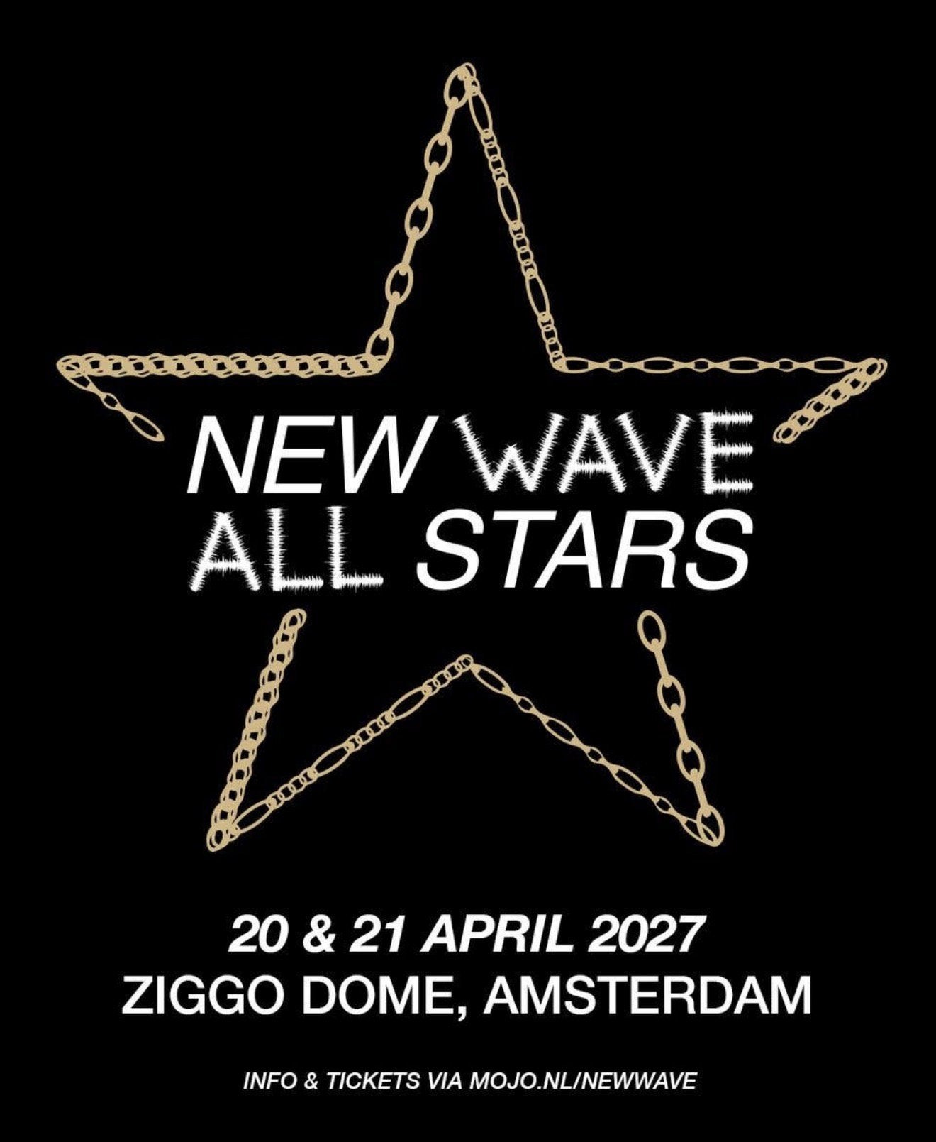 new wave all stars 2027 donderdag 26 april, Tickets en Kaartjes, Concerten | R&B en Hiphop, Twee personen, April