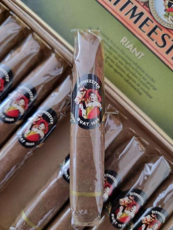Vintage Ritmeester Riant Sigarendoosje met inhoud (jaren 60), Ophalen of Verzenden, Gebruikt, Overige typen