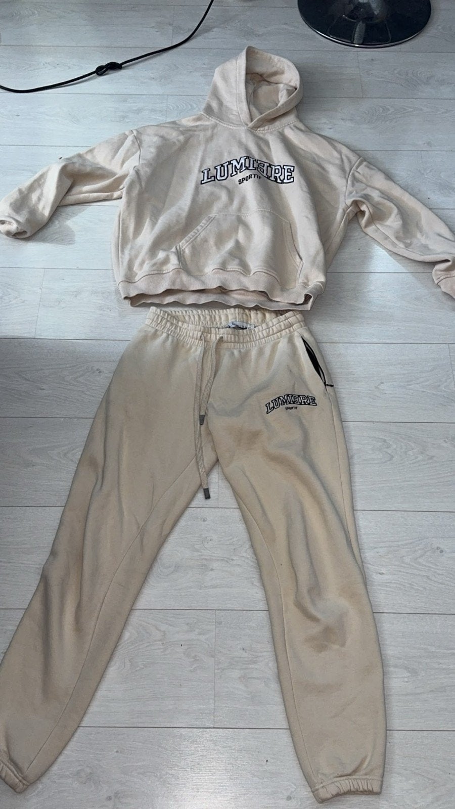 Trui met joggingbroek maat XS, Beige, Ophalen of Verzenden, Lumiere, Maat 34 (XS) of kleiner