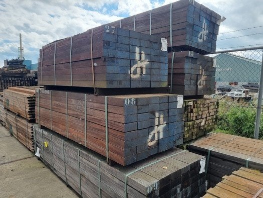 Hardhouten balken 7.0x15.0 cm € 10,- per meter incl., Tuin en Terras, Ophalen, 180 tot 250 cm, Balken, Hardhout