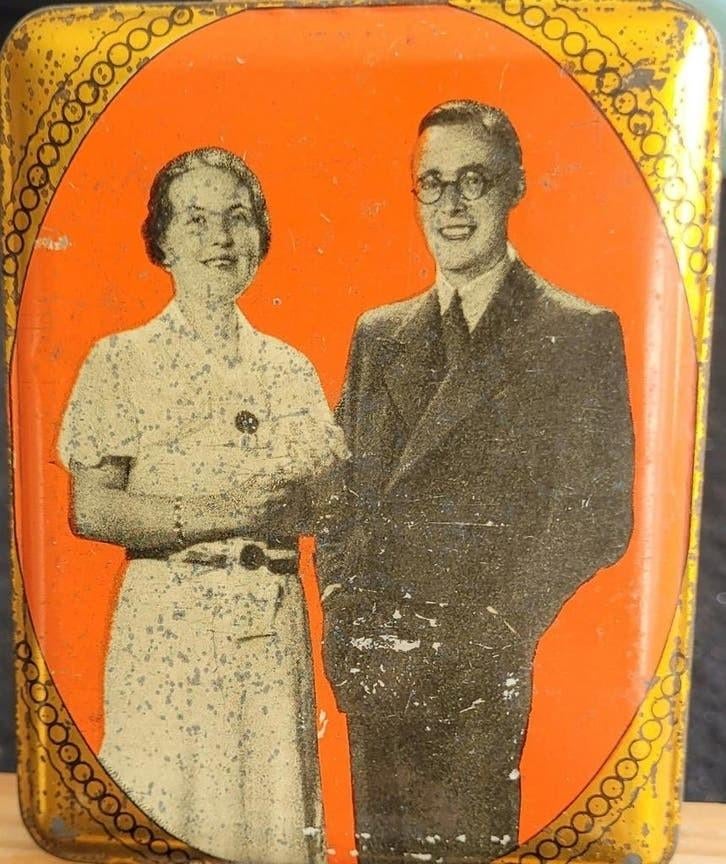 Vintage blikje van van Melle, Ophalen of Verzenden, Gebruikt