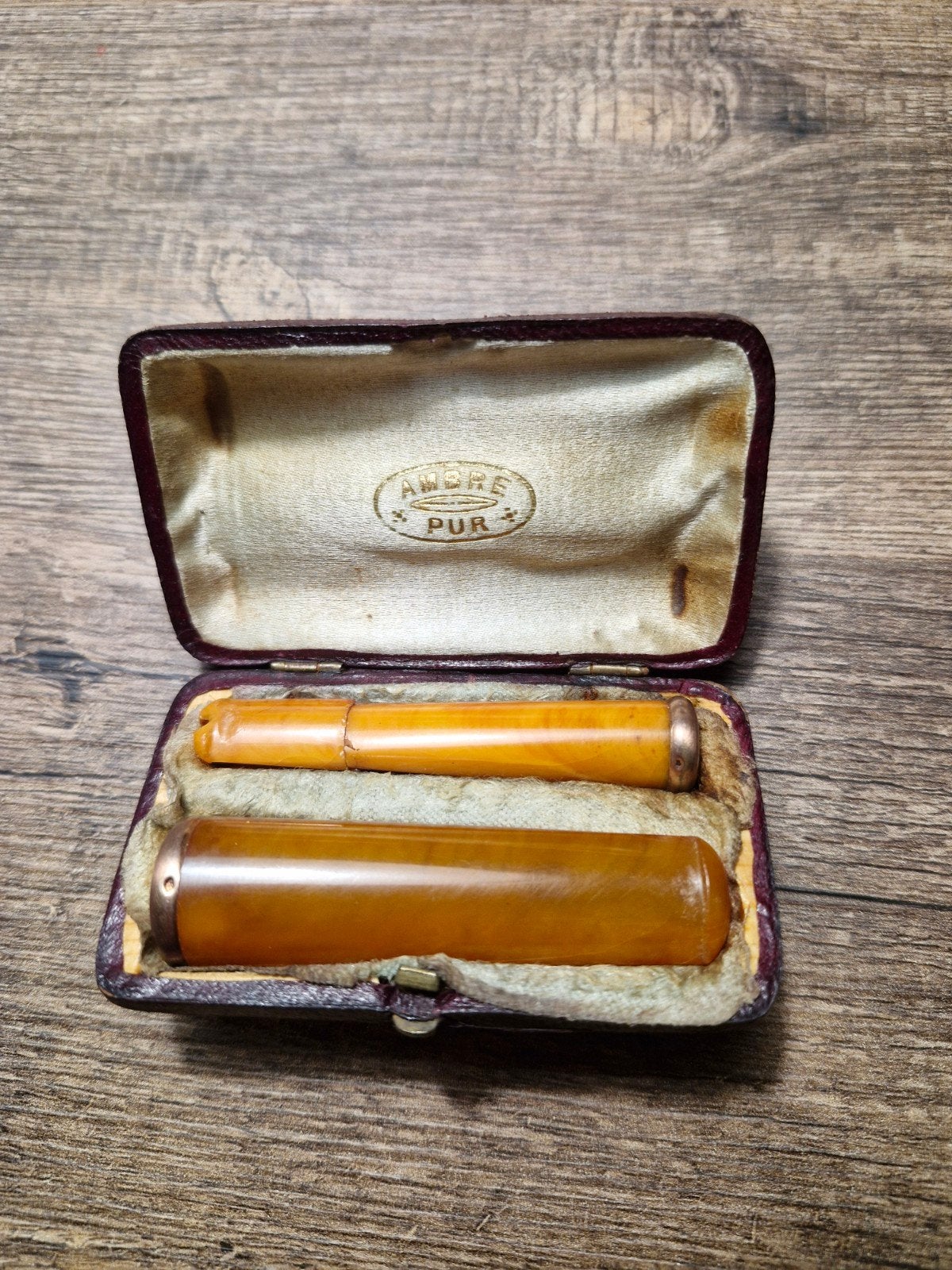 antieke sigaar / sigaret pijpjes van Amber., Verzamelen, Ophalen of Verzenden, Gebruikt, Overige typen