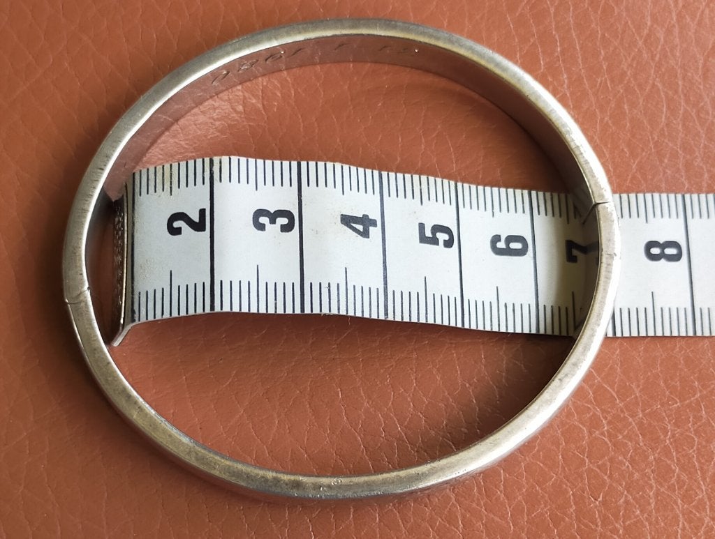 Prachtige vintage zilveren slavenarmband, Sieraden, Tassen en Uiterlijk, Ophalen of Verzenden, Zo goed als nieuw, Zilver, Zilver