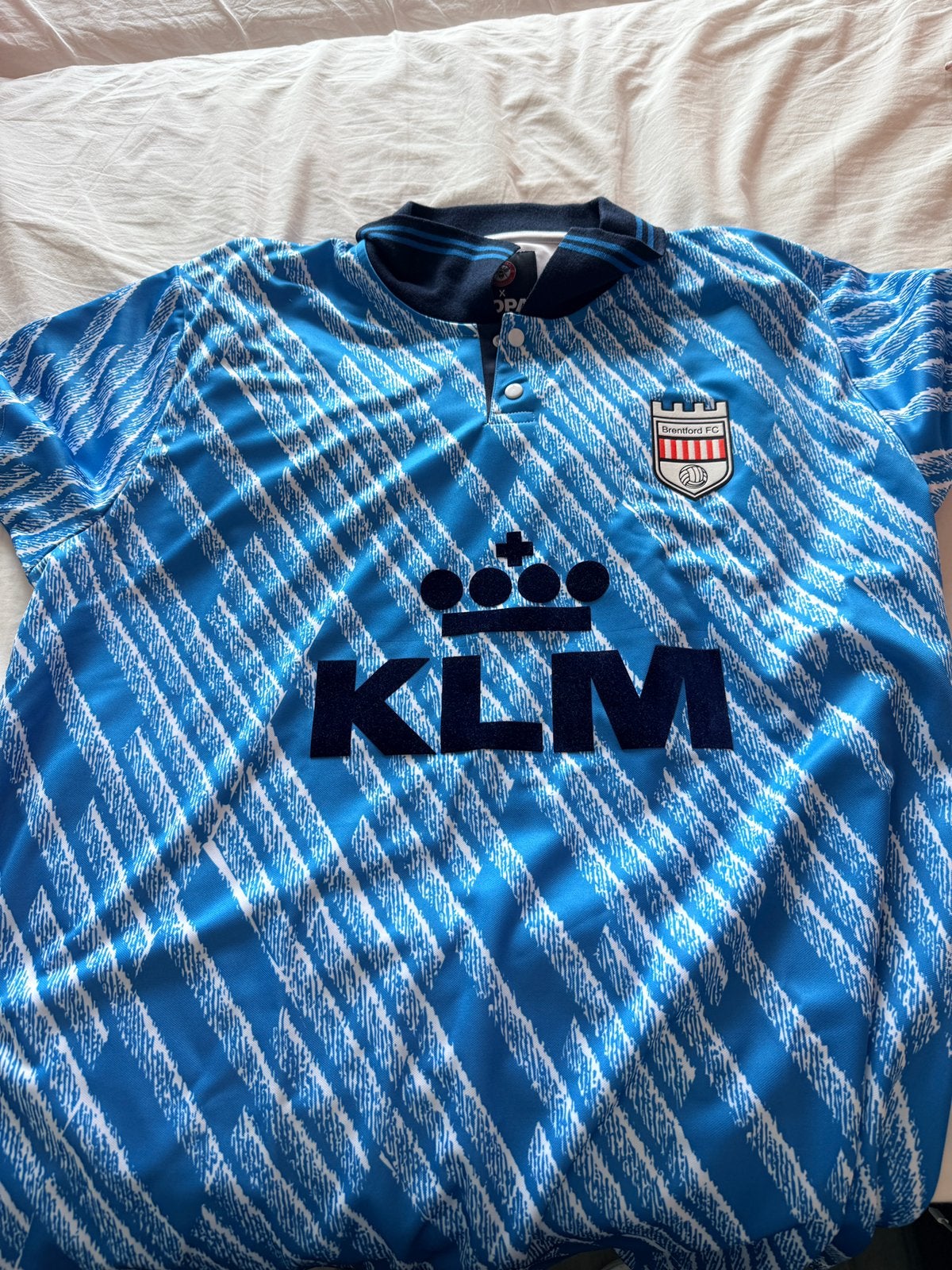 Brentford FC 92/93 retro uitshirt KLM, Maat XL, Ophalen of Verzenden, Zo goed als nieuw, Shirt