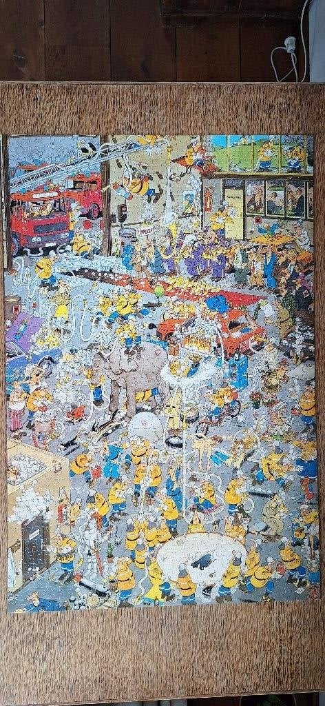jan van haasteren - De Brandweer, Hobby en Vrije tijd, Denksport en Puzzels, Ophalen, 500 t/m 1500 stukjes, Zo goed als nieuw