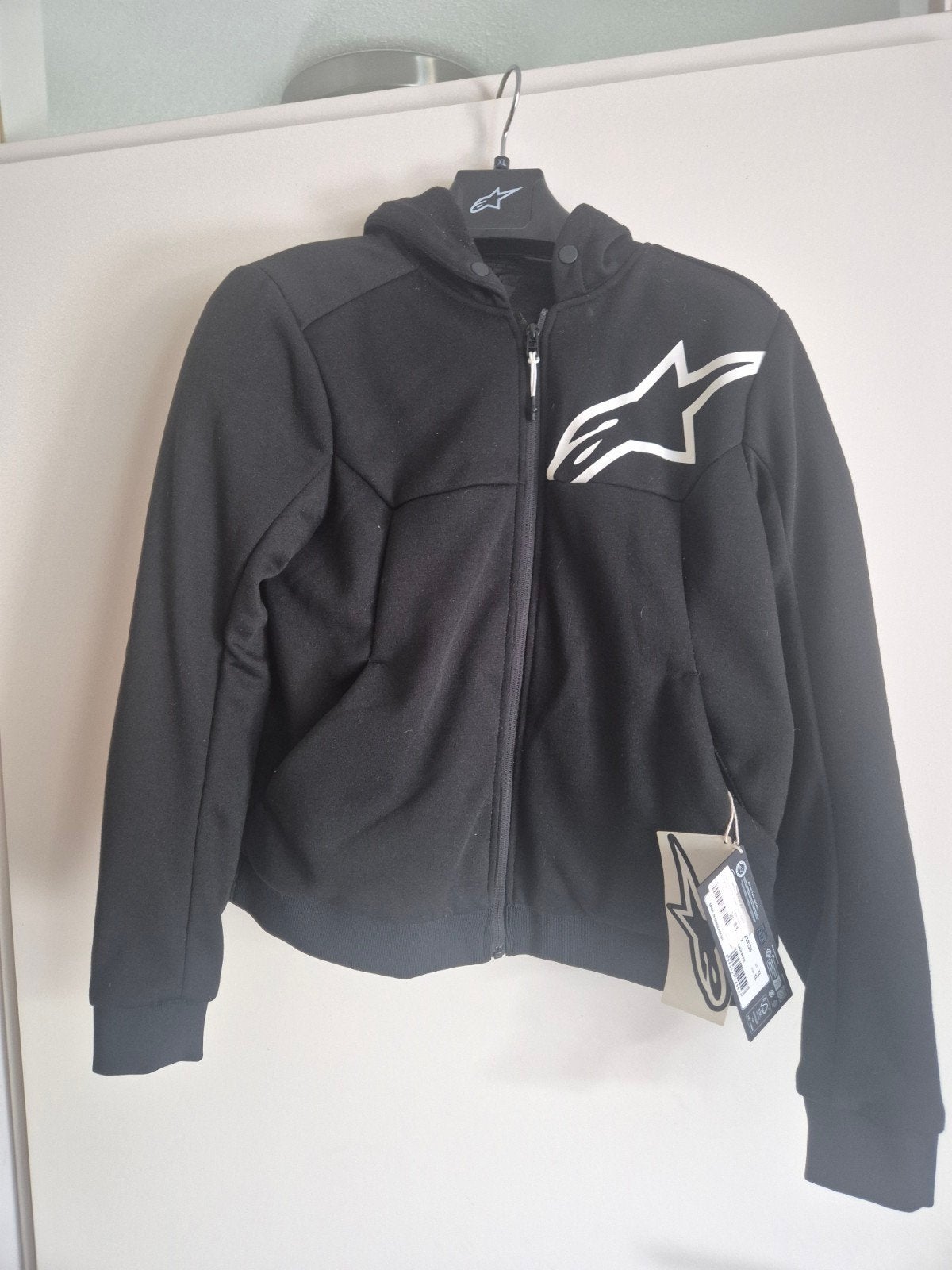 Alpinestars Stella Chrome v2 Sport Hoodie Zwart/Wit XL, Motoren, Nieuw met kaartje, Jas | textiel, Ophalen of Verzenden, Alpinestars
