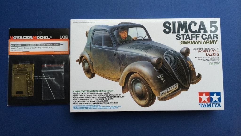 Tamiya	35321	Simca 5 German Staff Car	1/35 incl. PE35559, Auto, Verzenden, 1:32 tot 1:50, Nieuw