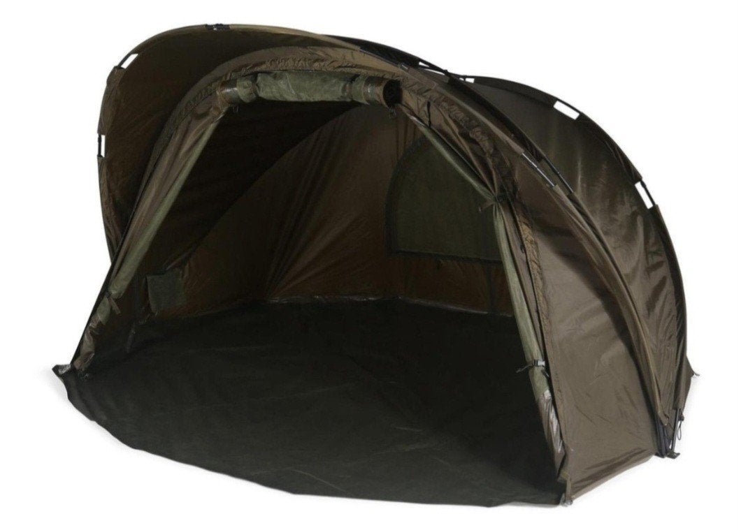 Ruime 2-persoons visttent / bivvy, Caravans en Kamperen, Ophalen, Gebruikt, Tot en met 2