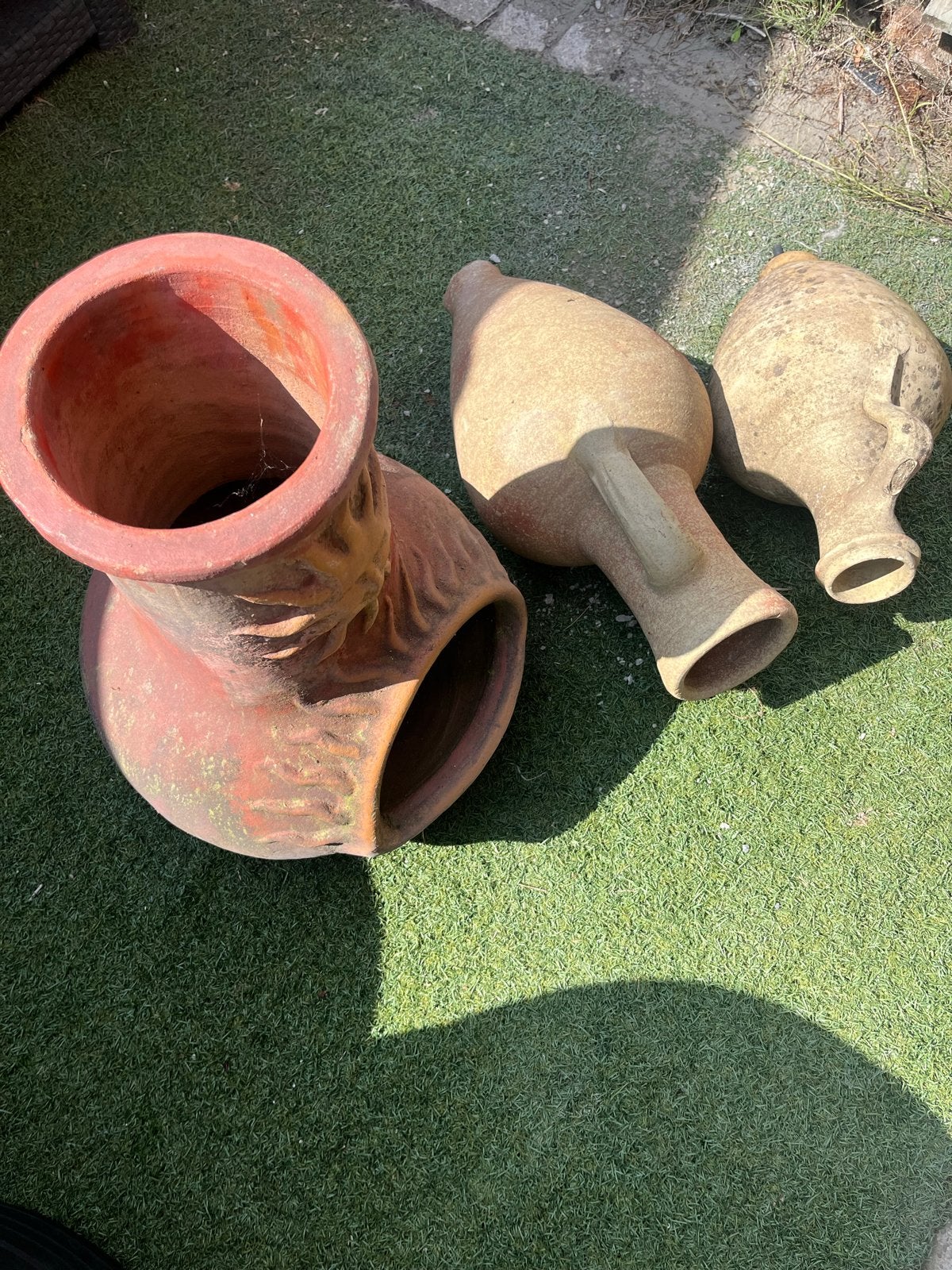 Decoratieve terracotta potten en amforen, Antiek en Kunst, Ophalen of Verzenden