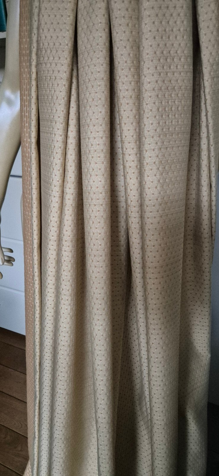Gordijnen Pierre Frey elegant peperdure stof 250 262, Overgordijn, Overige merken, Nieuw, Geel