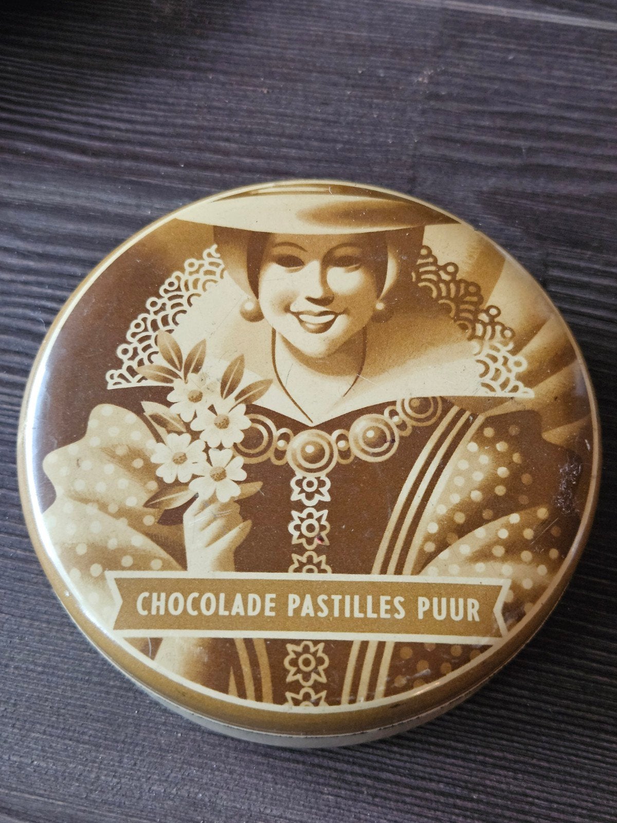 De Gruyter Chocolade Pastilles Puur Blik, Verzamelen, Blikken, Ophalen of Verzenden