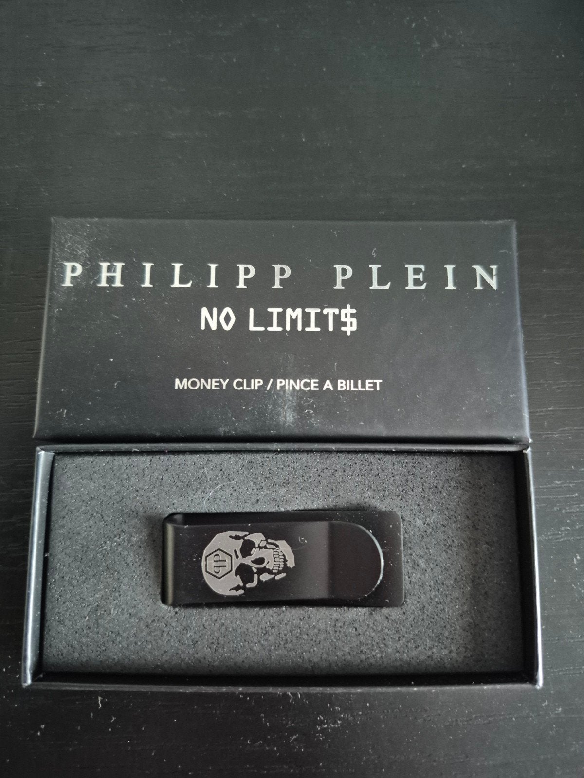Philipp Plein No Limit$ Money Clip - Zwart, Verzenden, Zo goed als nieuw, Zwart, Overige merken