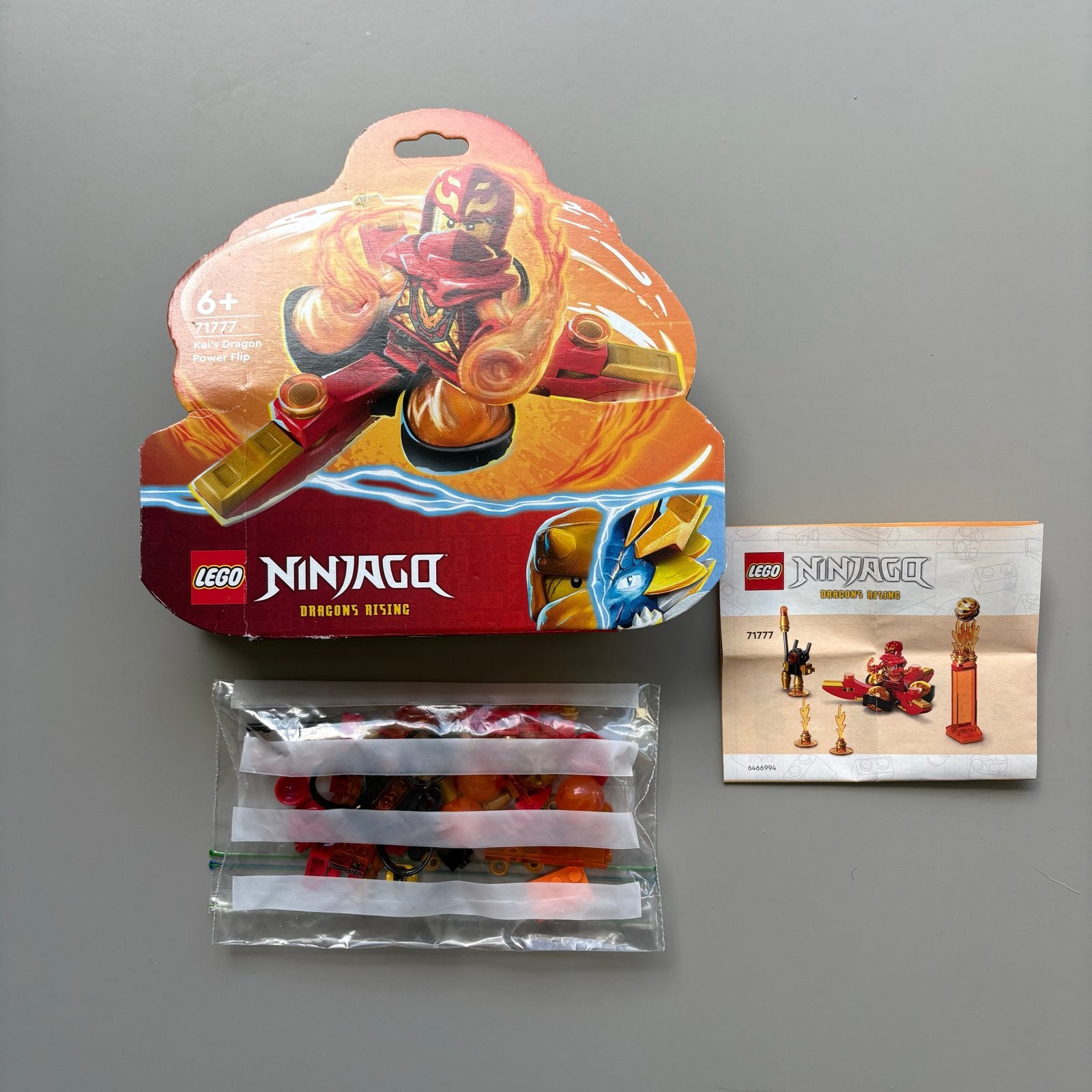 Lego Ninjago 71777 Drakenkracht Kai Spinjitzu - Compleet, Kinderen en Baby's, Speelgoed | Bouwstenen, Gebruikt, Ophalen of Verzenden