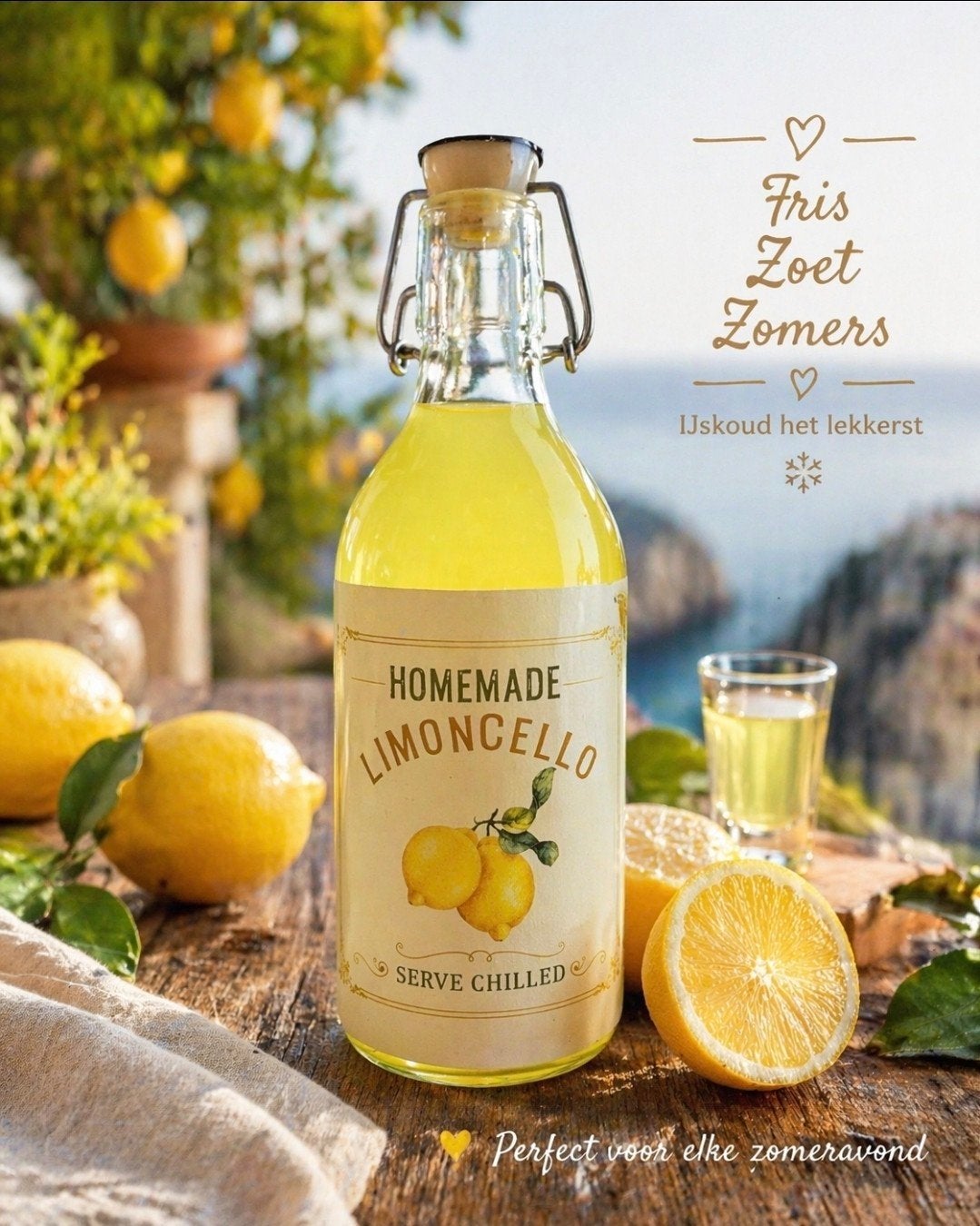 Home made limoncello, Ophalen of Verzenden