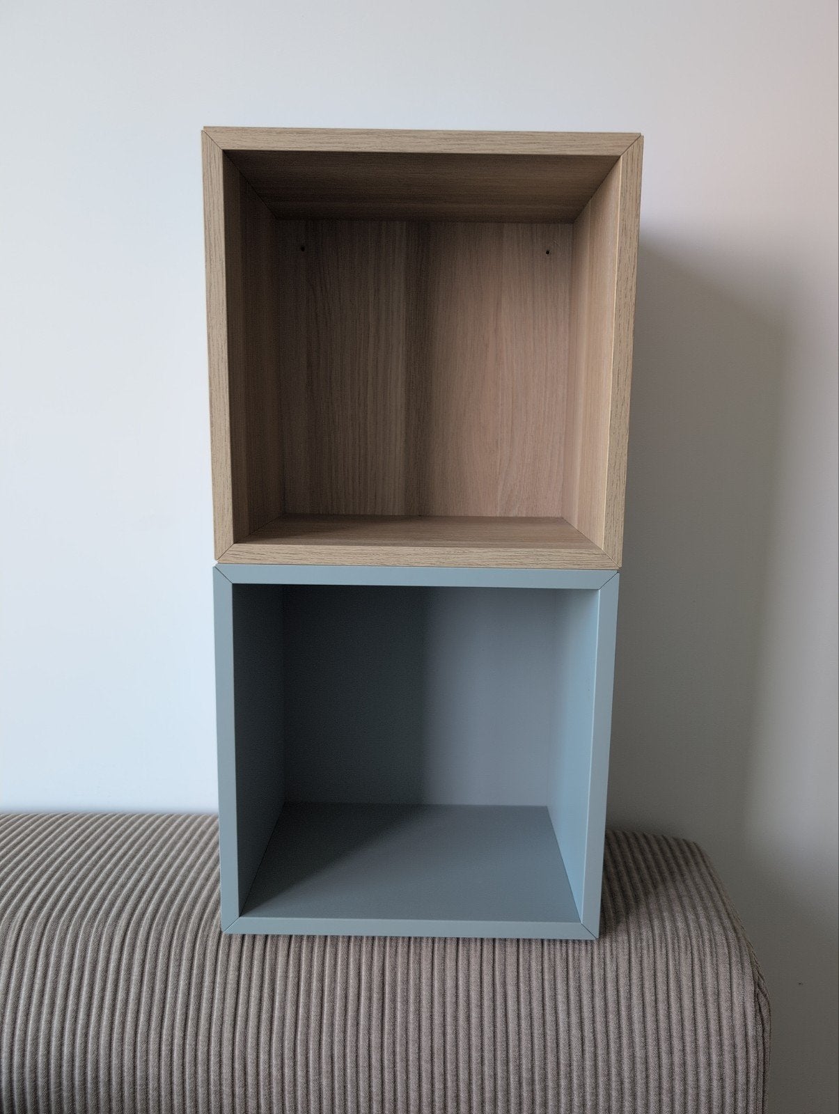 Ikea Eket kastje - 2x blauw, Ophalen, Zo goed als nieuw