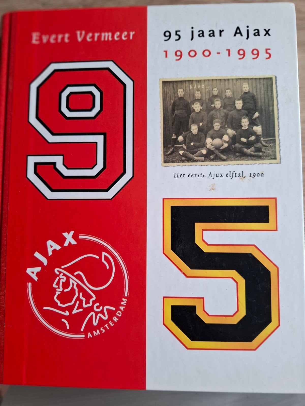 95 jaar Ajax 1900-1995 - Evert Vermeer, Ophalen of Verzenden
