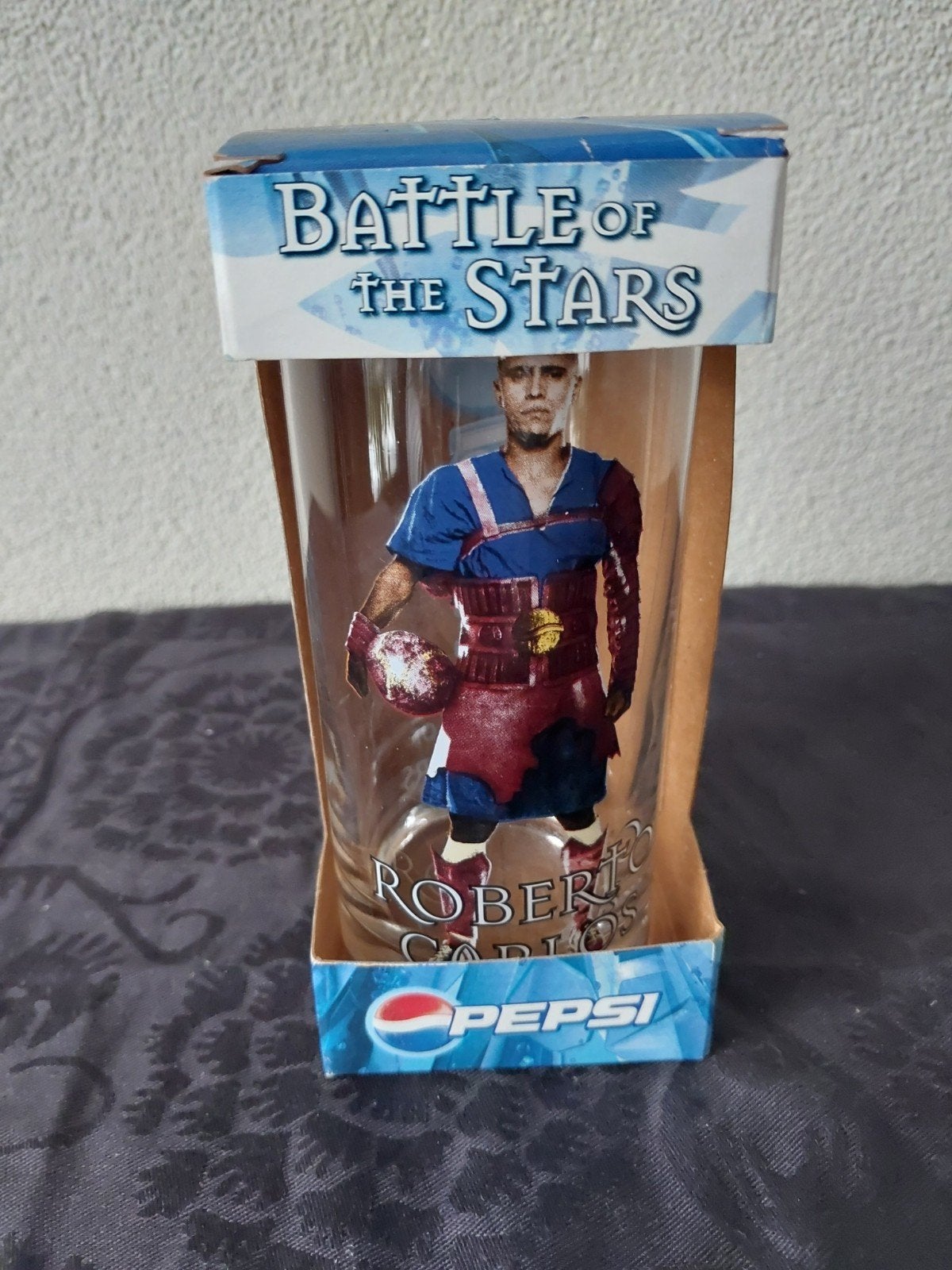 Pepsi "Battle of the Stars" Roberto Carlos glas, Ophalen of Verzenden, Nieuw, Frisdrankglas
