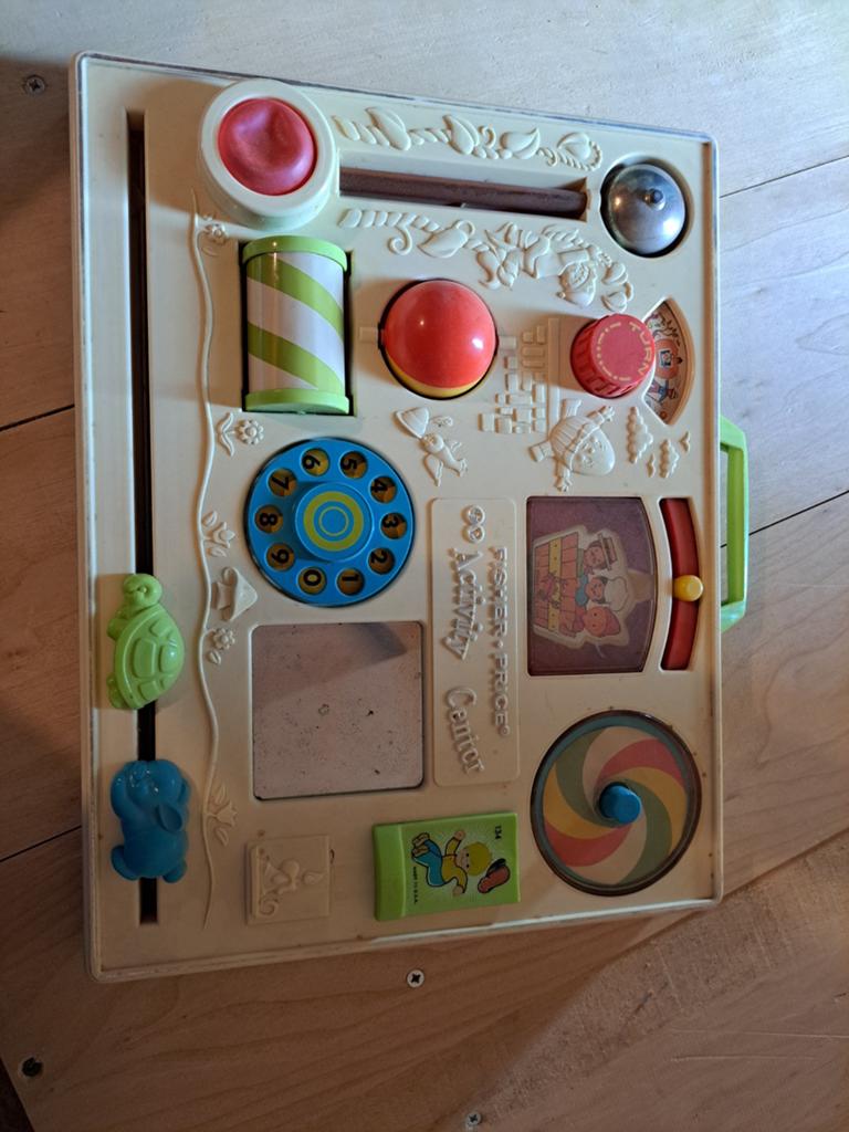 Vintage Fisher-Price Activity Center baby Speelbord, Kinderen en Baby's, Ophalen of Verzenden