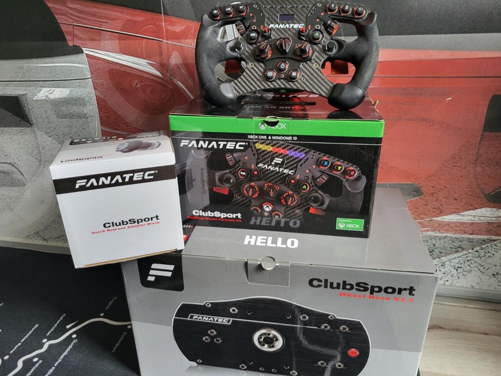 Fanatec ClubSport Wheel Base V2.5 & Formula V2 Stuur, Ophalen, Overige merken, Gebruikt