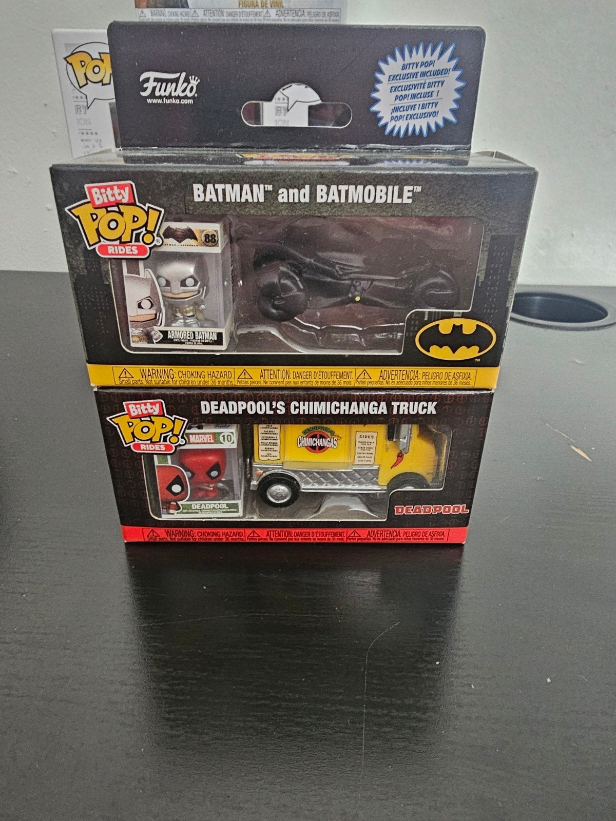 Bitty Pop! Rides: Batman & Batmobile, Deadpool Chimichanga, Ophalen of Verzenden, Nieuw