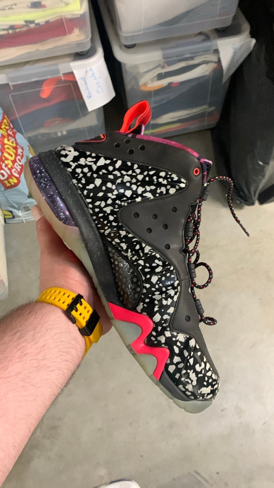 Nike Barkley Posite Max PRM QS Area 72 Sneakers, Kleding | Heren, Zwart, Ophalen of Verzenden, Sneakers of Gympen, Zo goed als nieuw