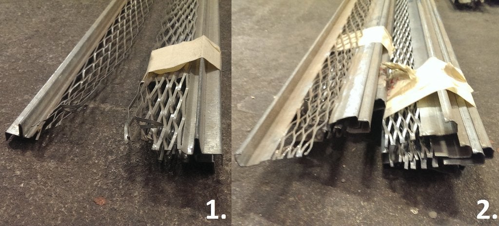 Ripstaal Stucstopprofiel, Ophalen, Hardsteen, Plinten