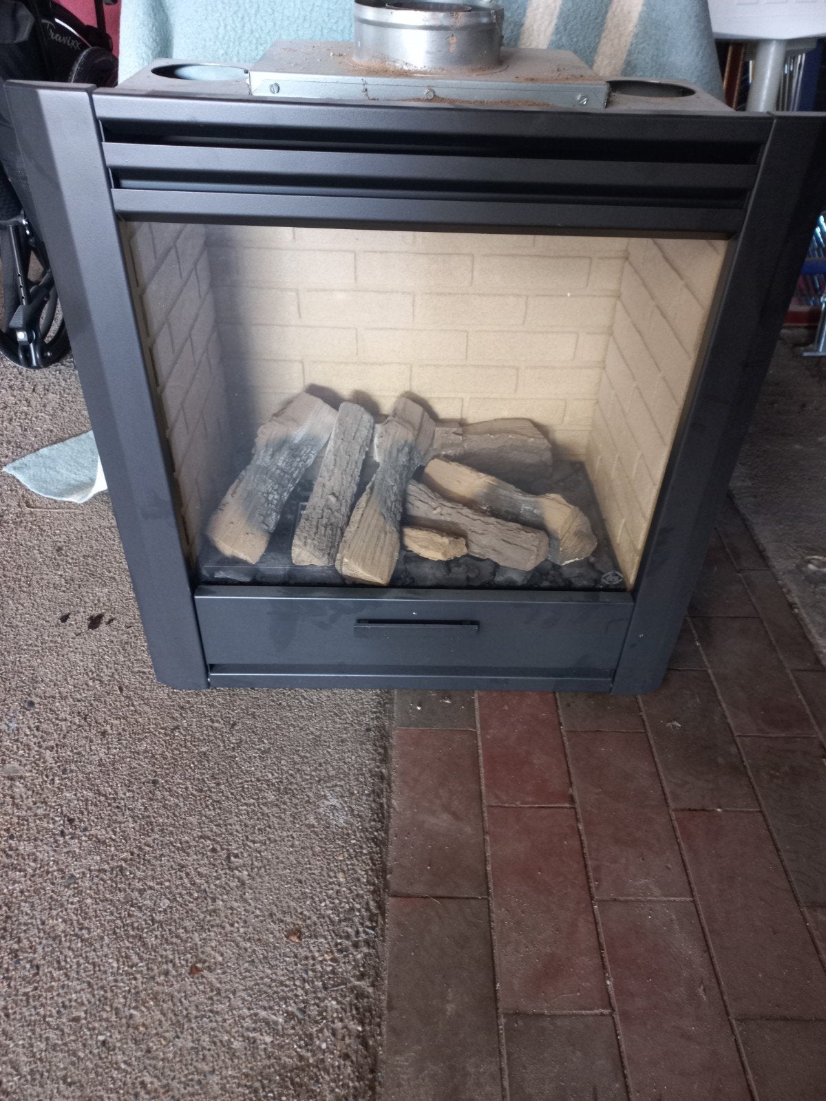 inbouw aard gas kachel, Ophalen, Gebruikt, Inbouwhaard, Gashaard