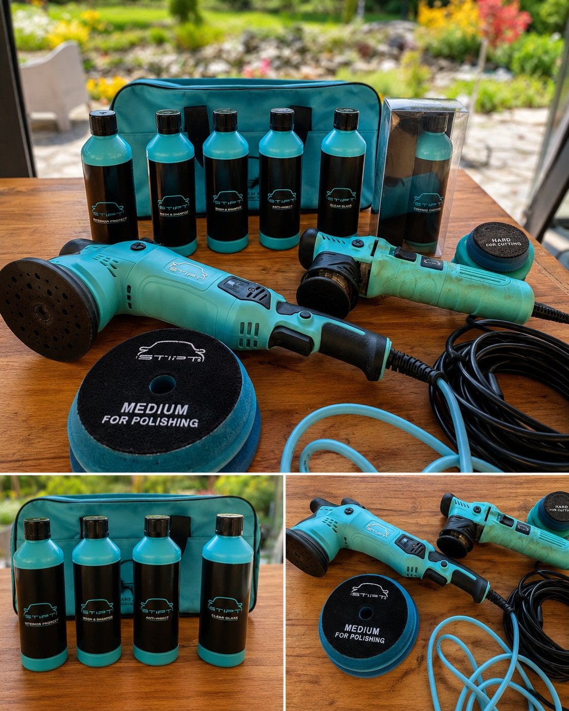 Stipt polijstmachines set met detail accessoires, Auto diversen, Onderhoudsmiddelen, Ophalen of Verzenden
