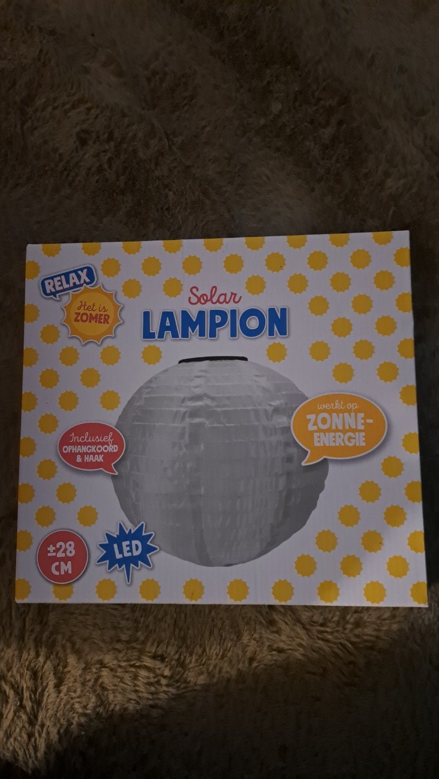 Solar Lampion LED - Wit - Nieuw in doos, Wit, Overige merken, Overige fittingen, Ophalen of Verzenden