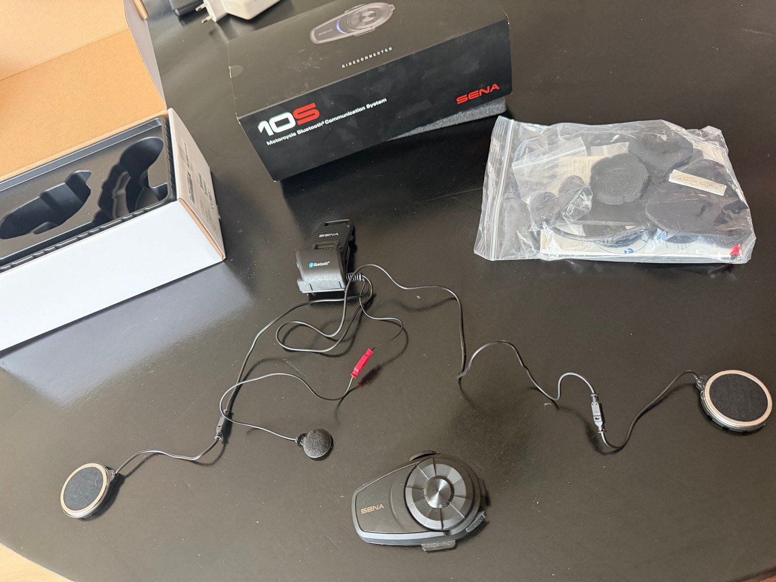 Sena 10S Motorfiets Bluetooth Communicatiesysteem, Motoren, Accessoires | Overige, Gebruikt, Ophalen