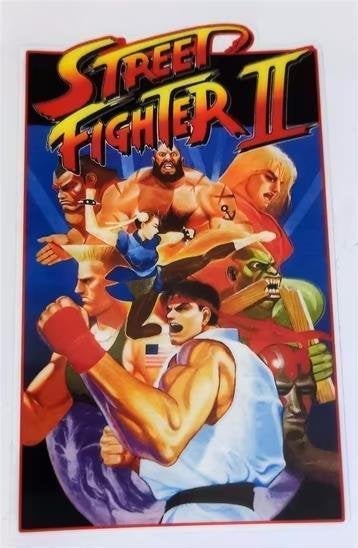 STREET FIGHTER 2 Bartop Arcade Vinyl Sticker Decal, Verzenden, Kuifje, Nieuw, Beeldje of Figuurtje