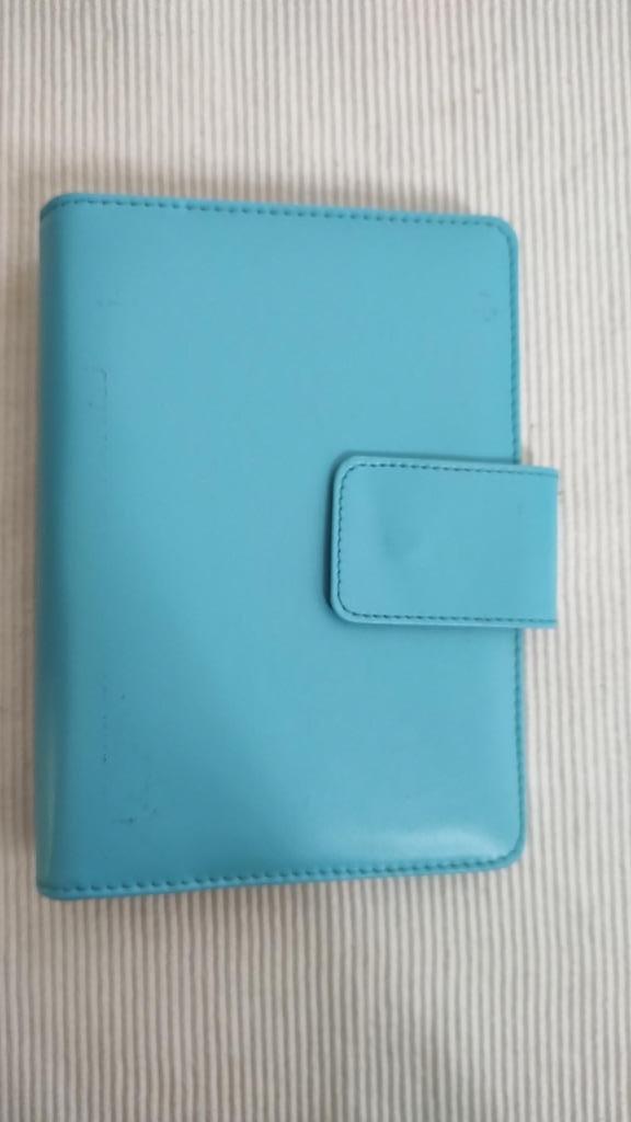 K539 agenda organizer licht blauw kunstleder model standard, -, -, Ophalen of Verzenden, Zo goed als nieuw