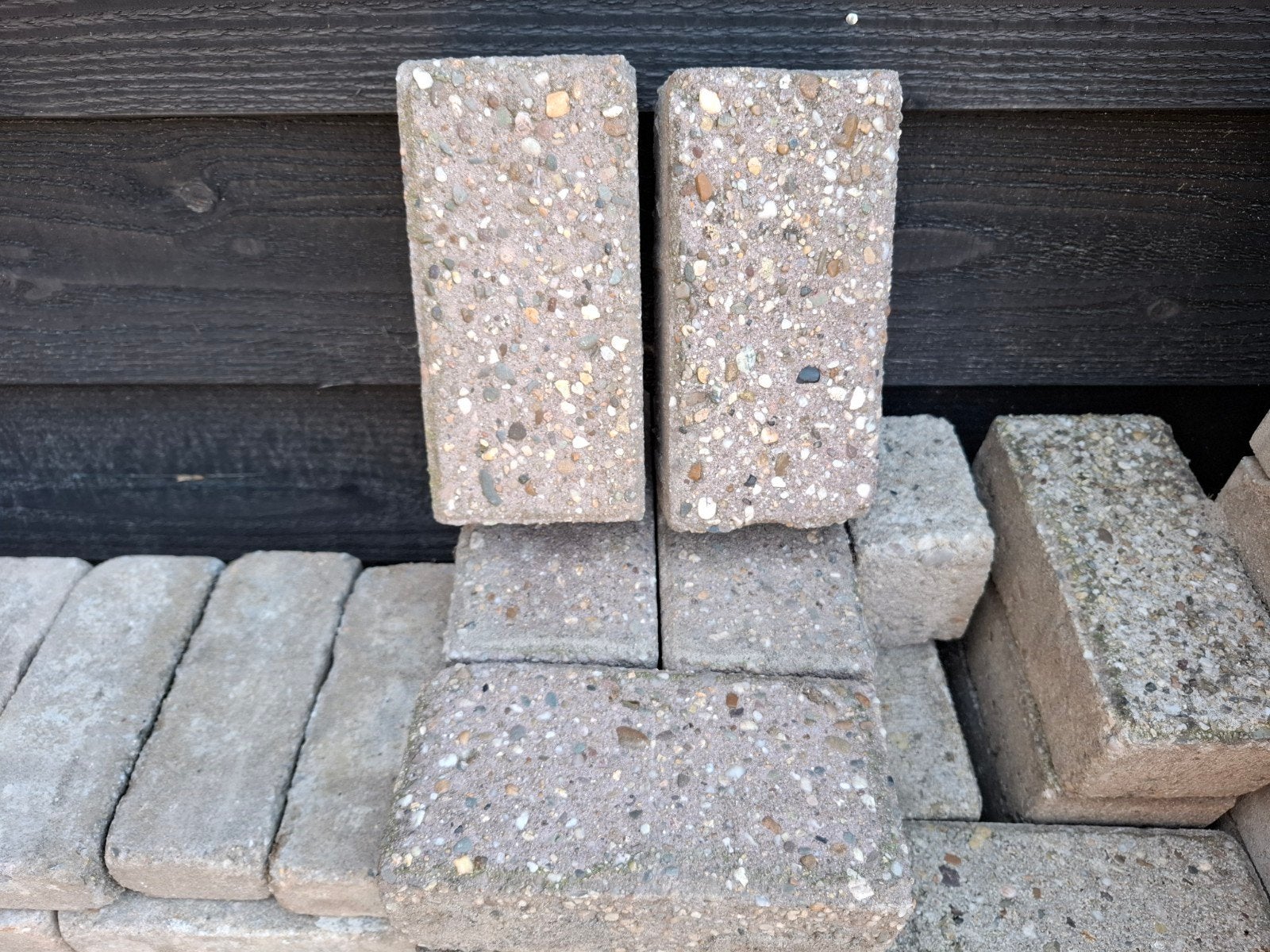 Straatklinkers, Tuin en Terras, Tegels en Klinkers, Ophalen, Gebruikt, Beton, Klinkers