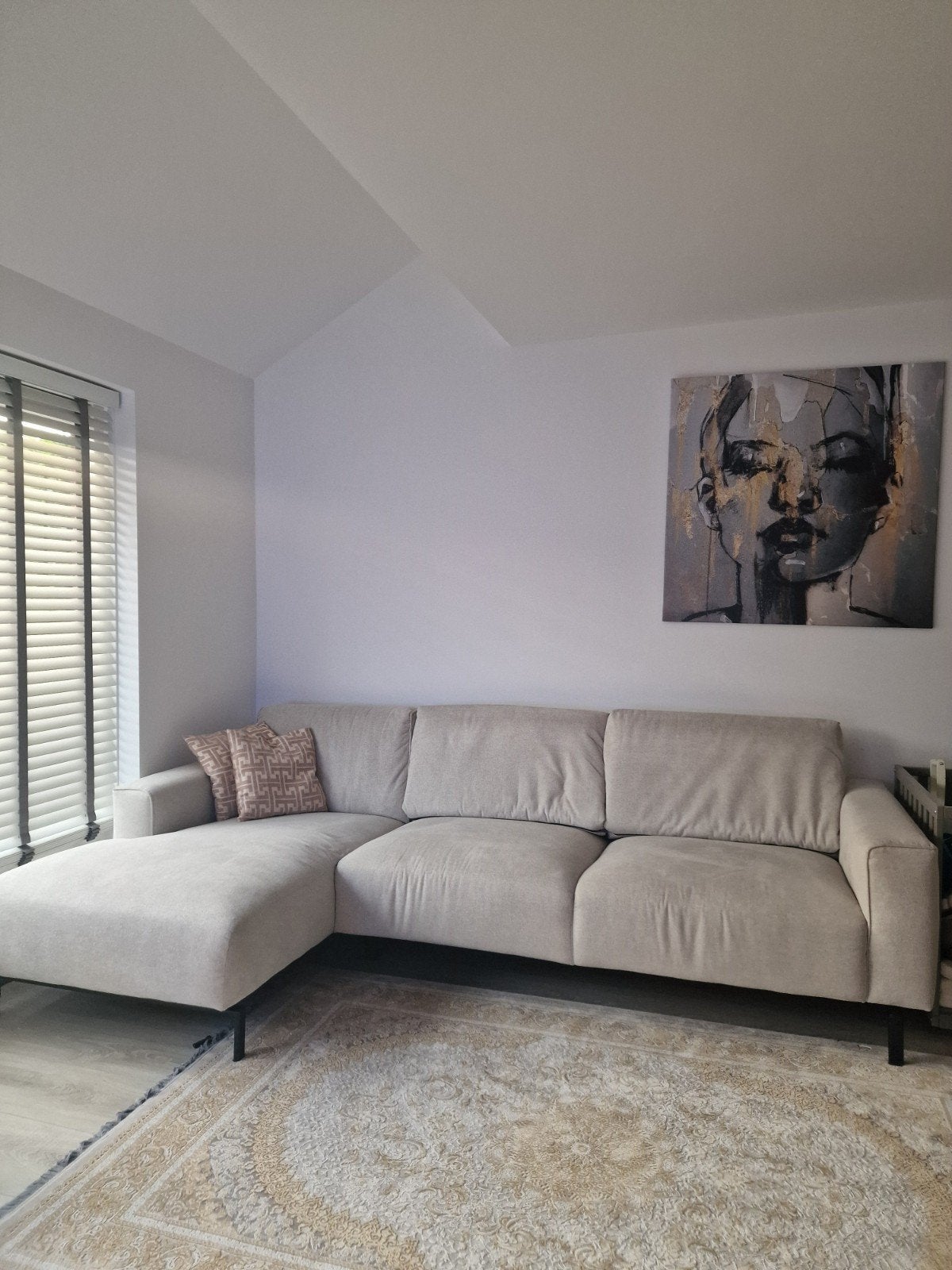Loungebank hoekrechts Eijerkamp - 2 jaar oud, gereinigd, Ophalen, Zo goed als nieuw, Stof, Modern, Lounge