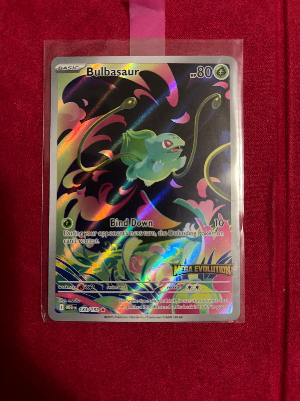 Bulbasaur 033/132 MEGA EVOLUTION Pokémon kaart, Ophalen of Verzenden, Zo goed als nieuw, Losse kaart, Foil