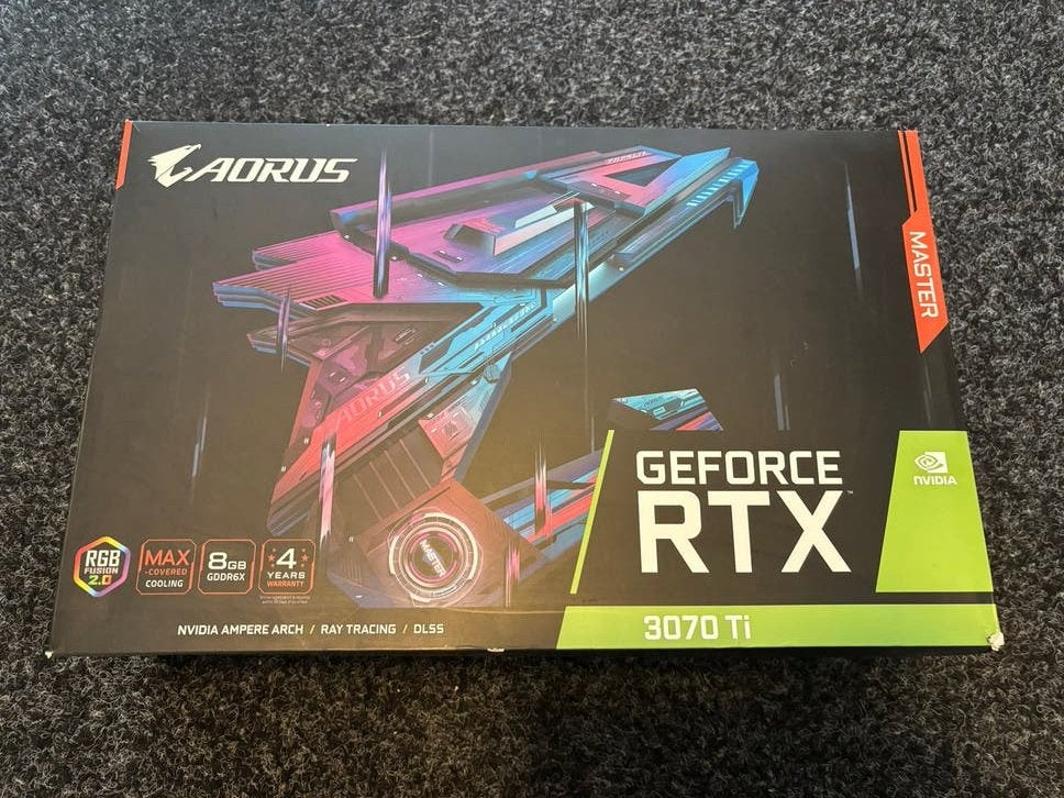 AORUS GeForce RTX 3070 Ti MASTER 8G Videokaart, Computers en Software, Videokaarten, HDMI, GDDR6, PCI-Express 4, Ophalen of Verzenden