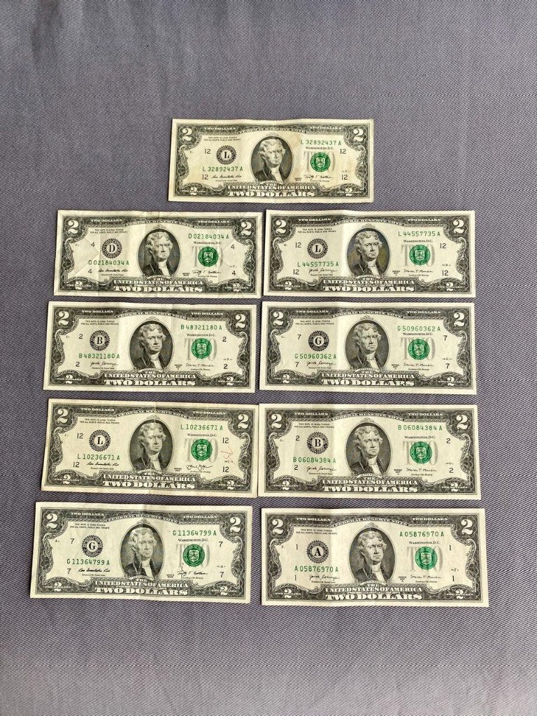 Amerikaans bankbiljet van 2 dollar, Ophalen of Verzenden, Noord-Amerika, Los biljet