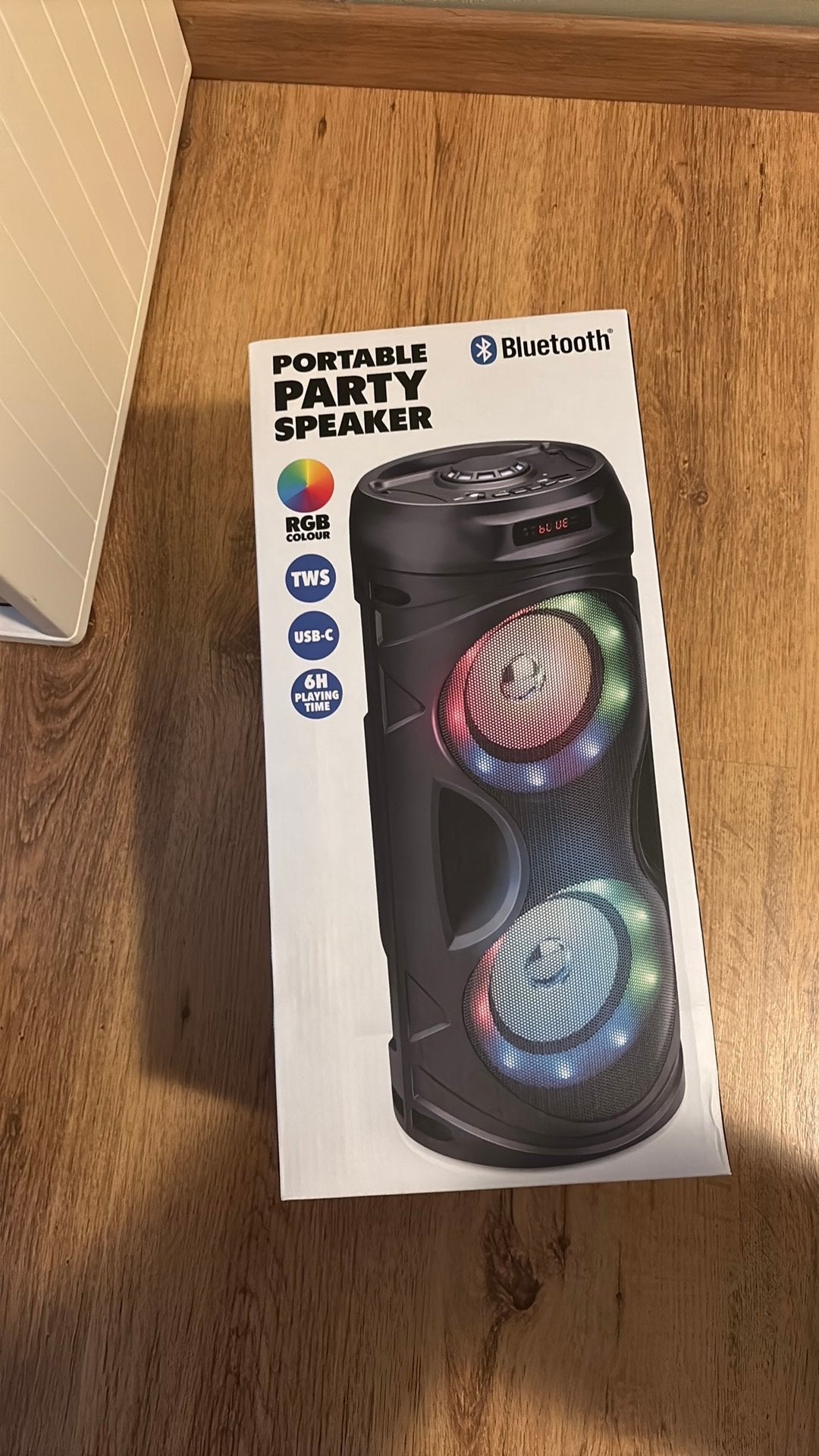 Draadloze muziekbox met licht, Overige merken, Inclusief kabels, Party speaker, Nieuw
